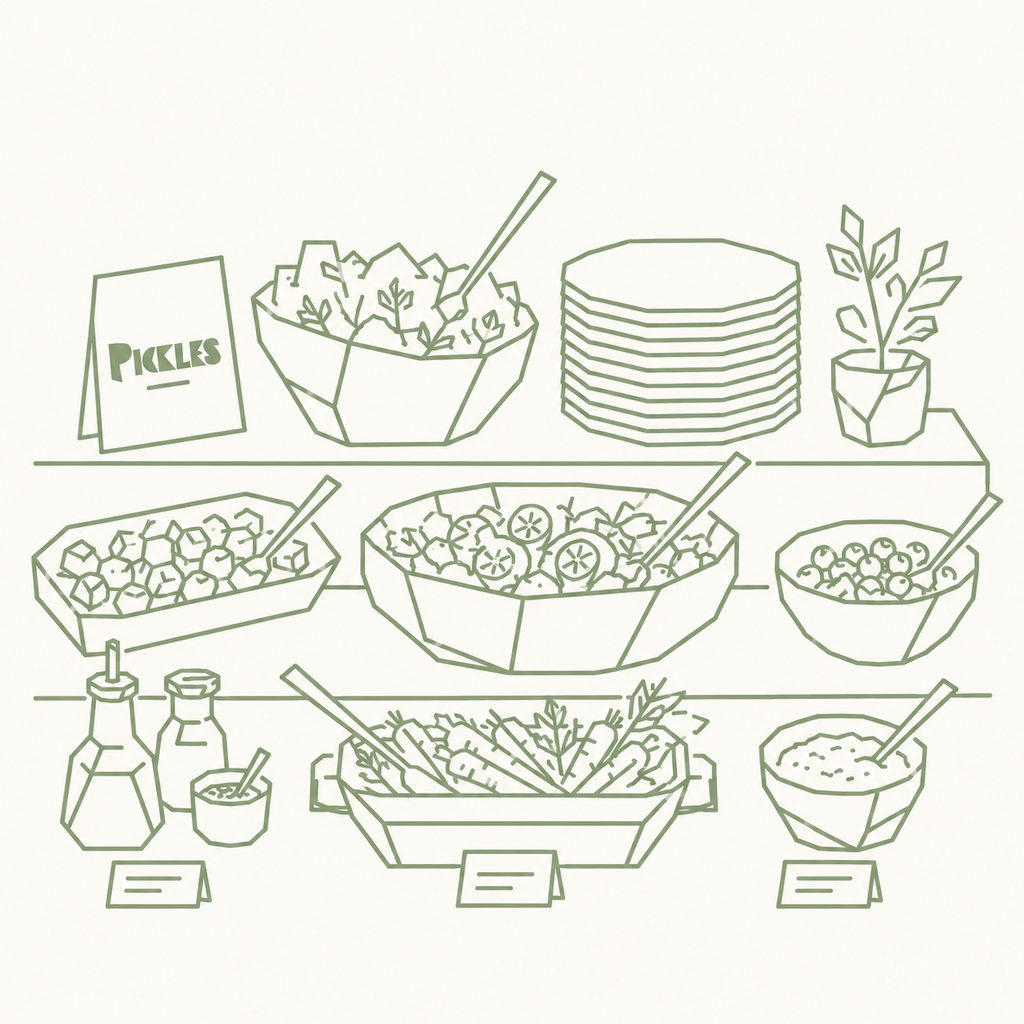3 type vegetarien salad buffet +/-200gr