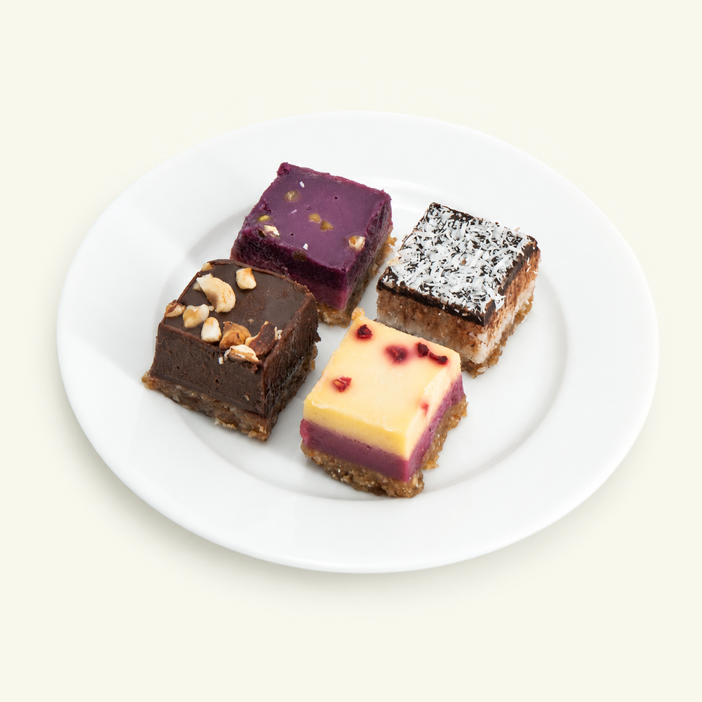 Assortiment van vegan & gluten vrije zoetigheden