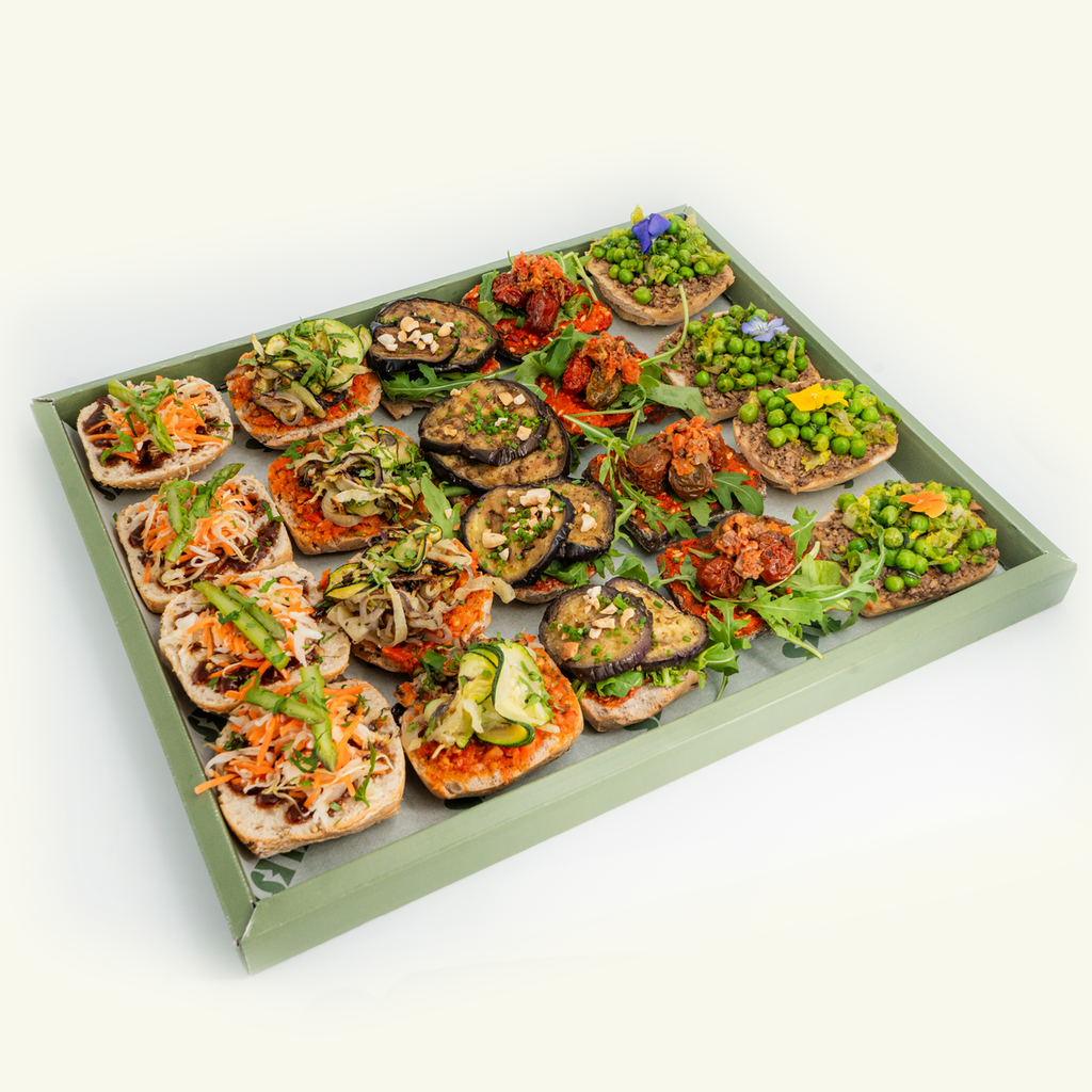 T4 - Plateau - vegan  (20 pcs) (Pain bio ouvert)